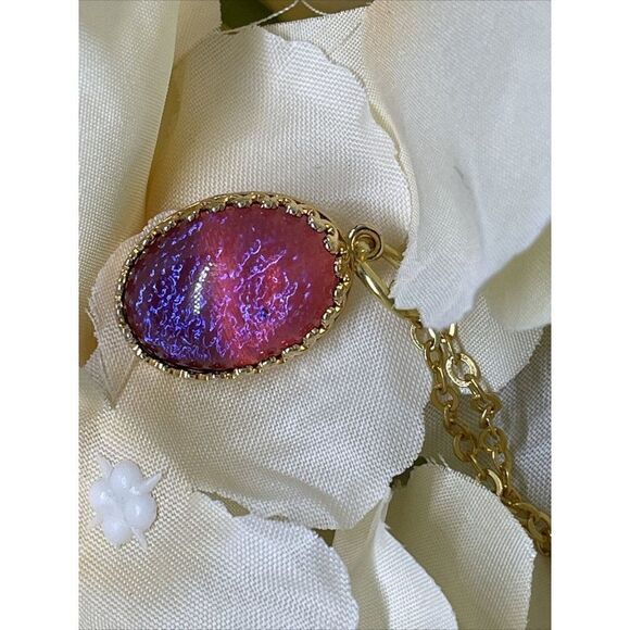 Gold Crown Setting Me I am Fire Opal Christmas Gift Daughter Mom 18x13 Dragons B - Picture 3 of 11